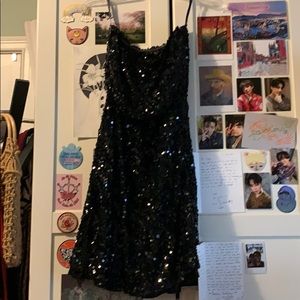 TOMMY sequin black dress